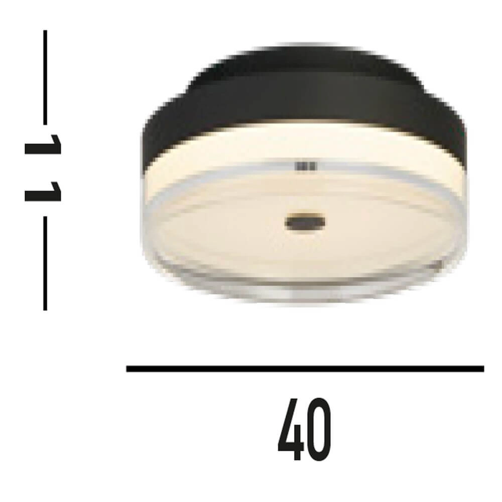 Deckenlampe Cyprus Ø 40cm schwarz Searchlight 5053423273716