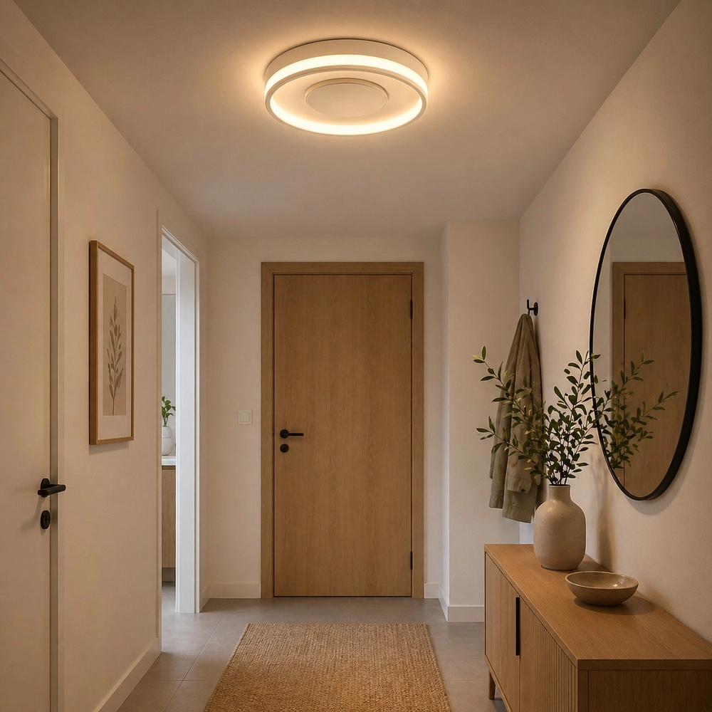 Beige Deckenlampe Revola Design Ø 40cm Brilliant 4004353477461