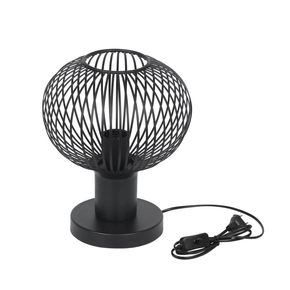 Tischlampe aus Draht Gila Ø 23cm - schwarz Trio 4017807629071