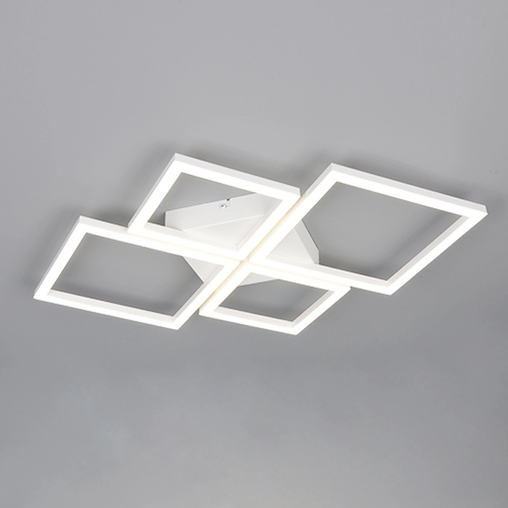 Moderne Deckenlampe Quilo Quadratweiß Trio 4017807704235