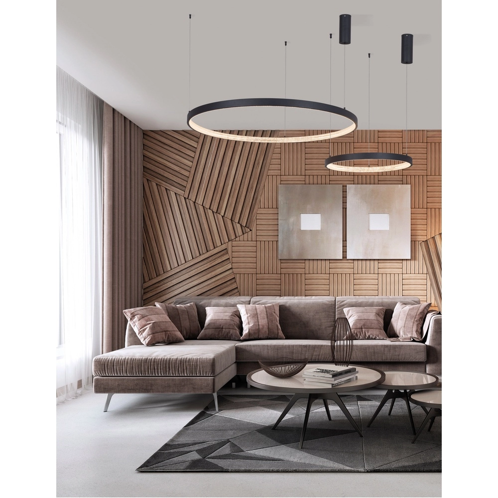 Pendelleuchte Preston schwarz Ø 40cm Lyora 5212017429162