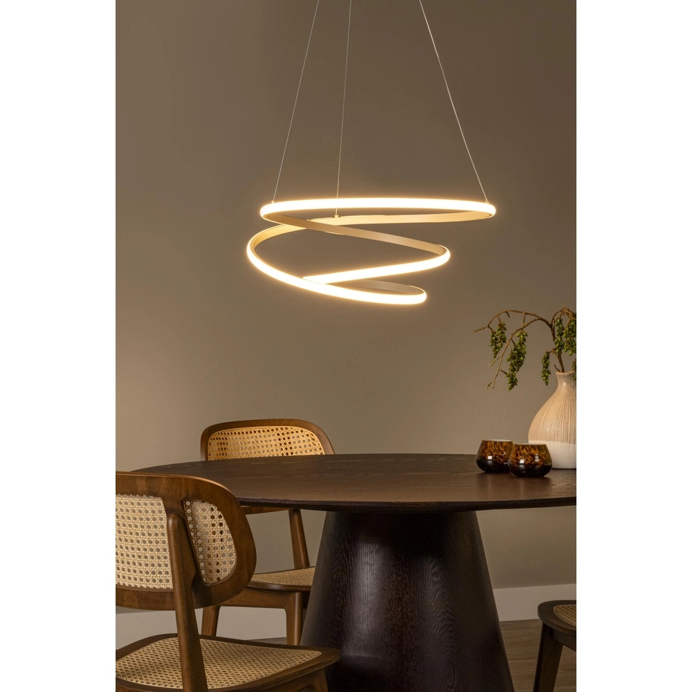 Moderne Pendellampe Espiral sandbraune 40W Lucide 5411212782991