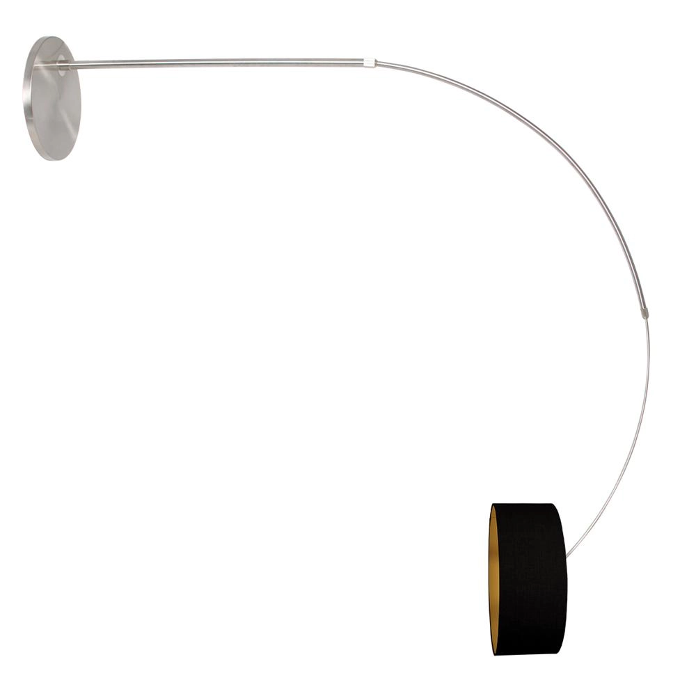 Bogenlampe Sparkled Light Metall mit schwarzem Schirm Steinhauer 8712746175516