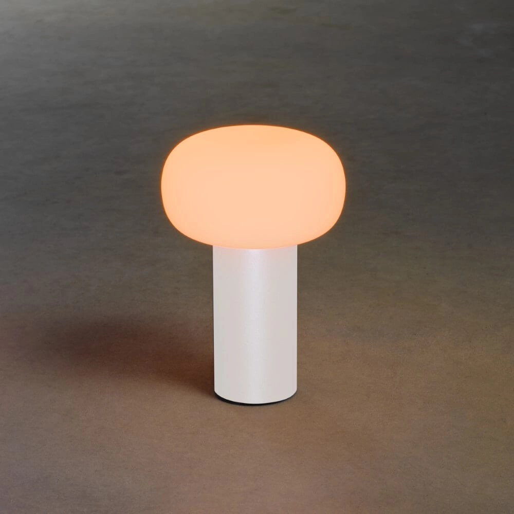 Wiederaufladbare Tischlampe Antibes Weiß KonstSmide 7318308262529