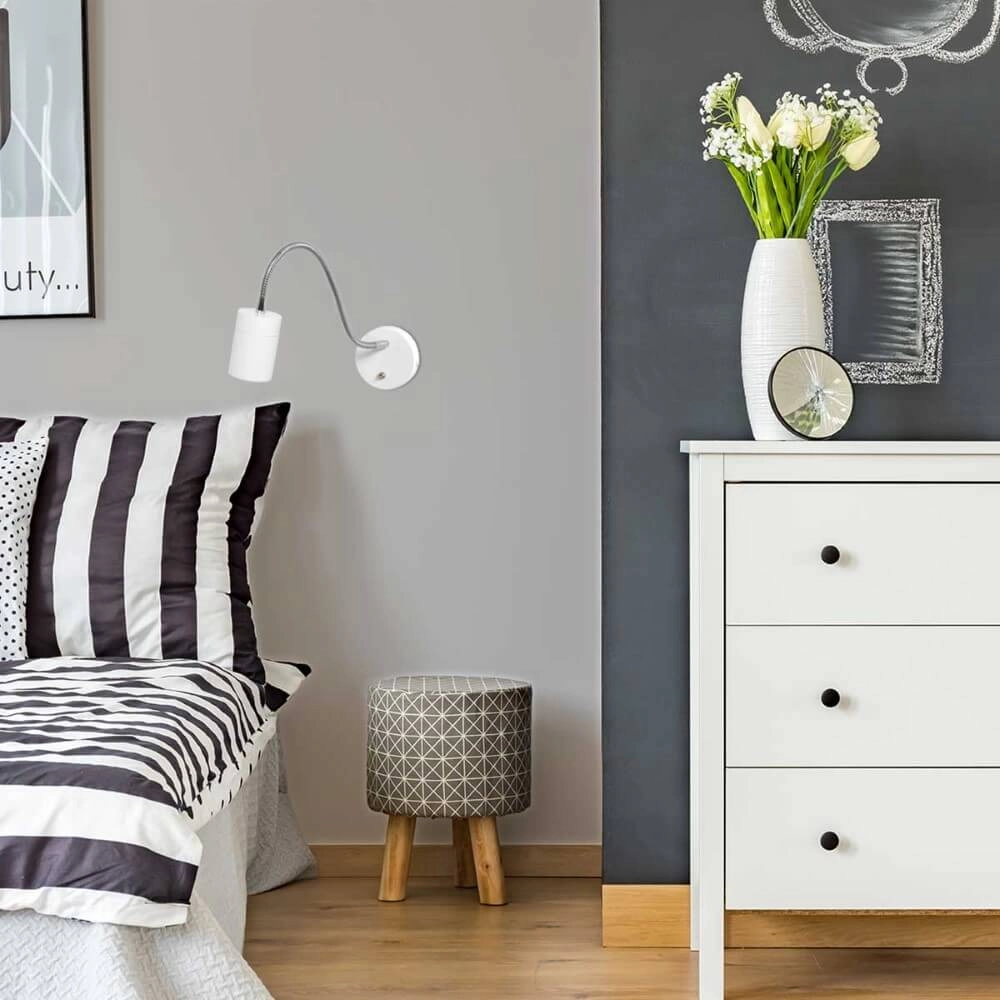 Nachttischlampe flexibel Upround Weiß Steinhauer 8712746161366