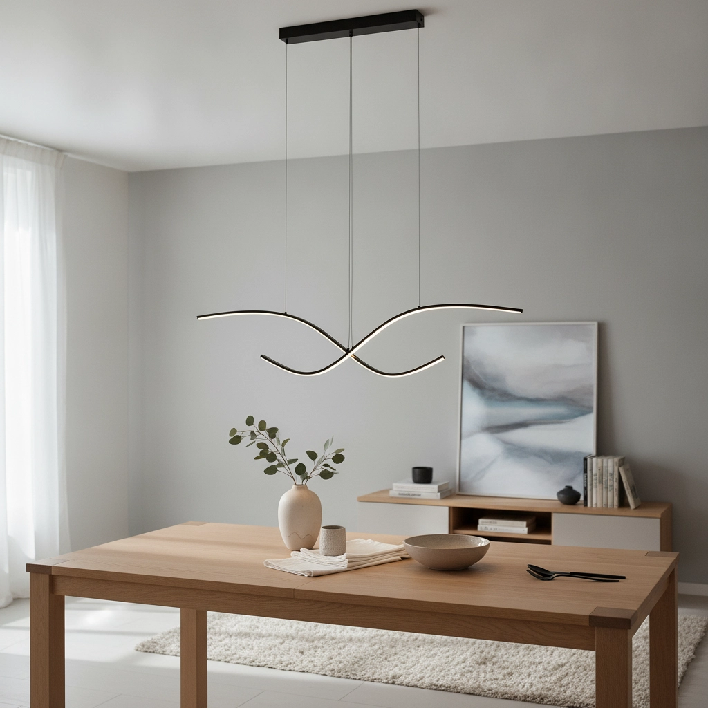 Hängelampe curl Brio schwarz