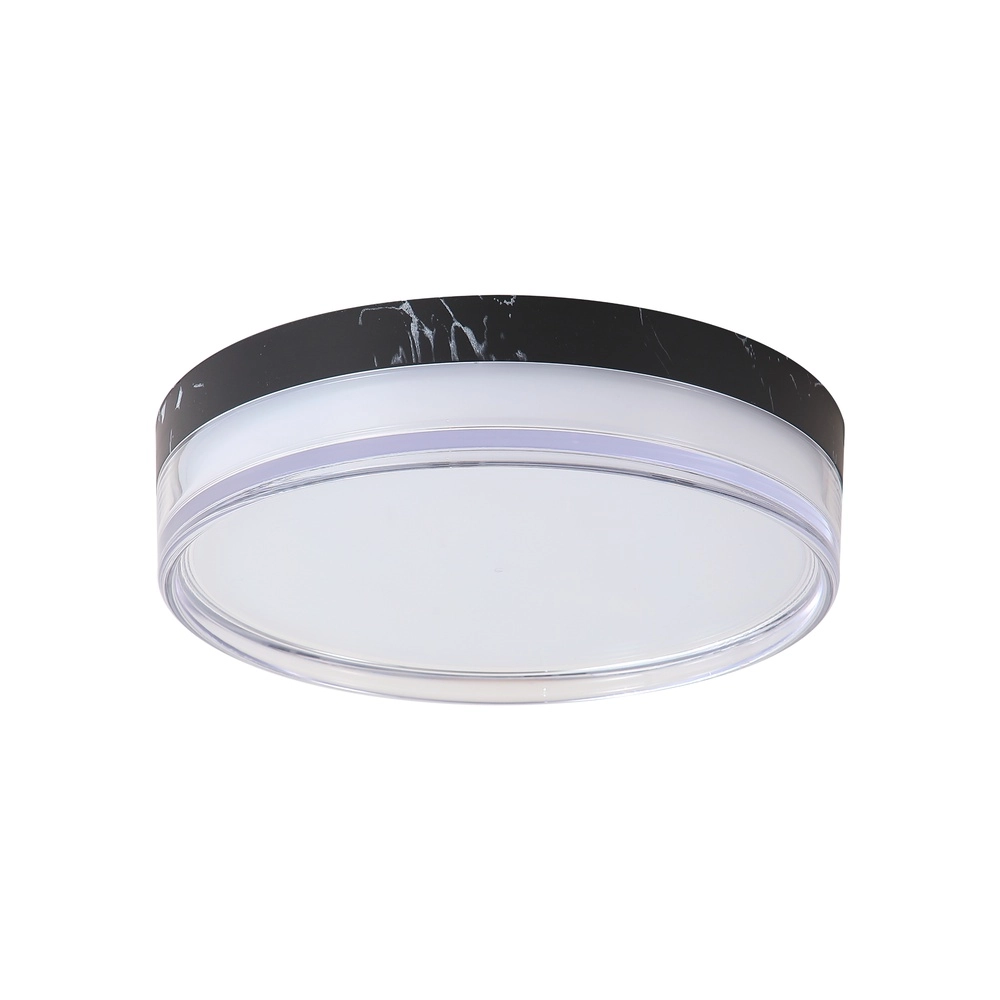 Deckenlampe Button Ø 30 cm schwarzer Marmor Searchlight 5,05342E+12