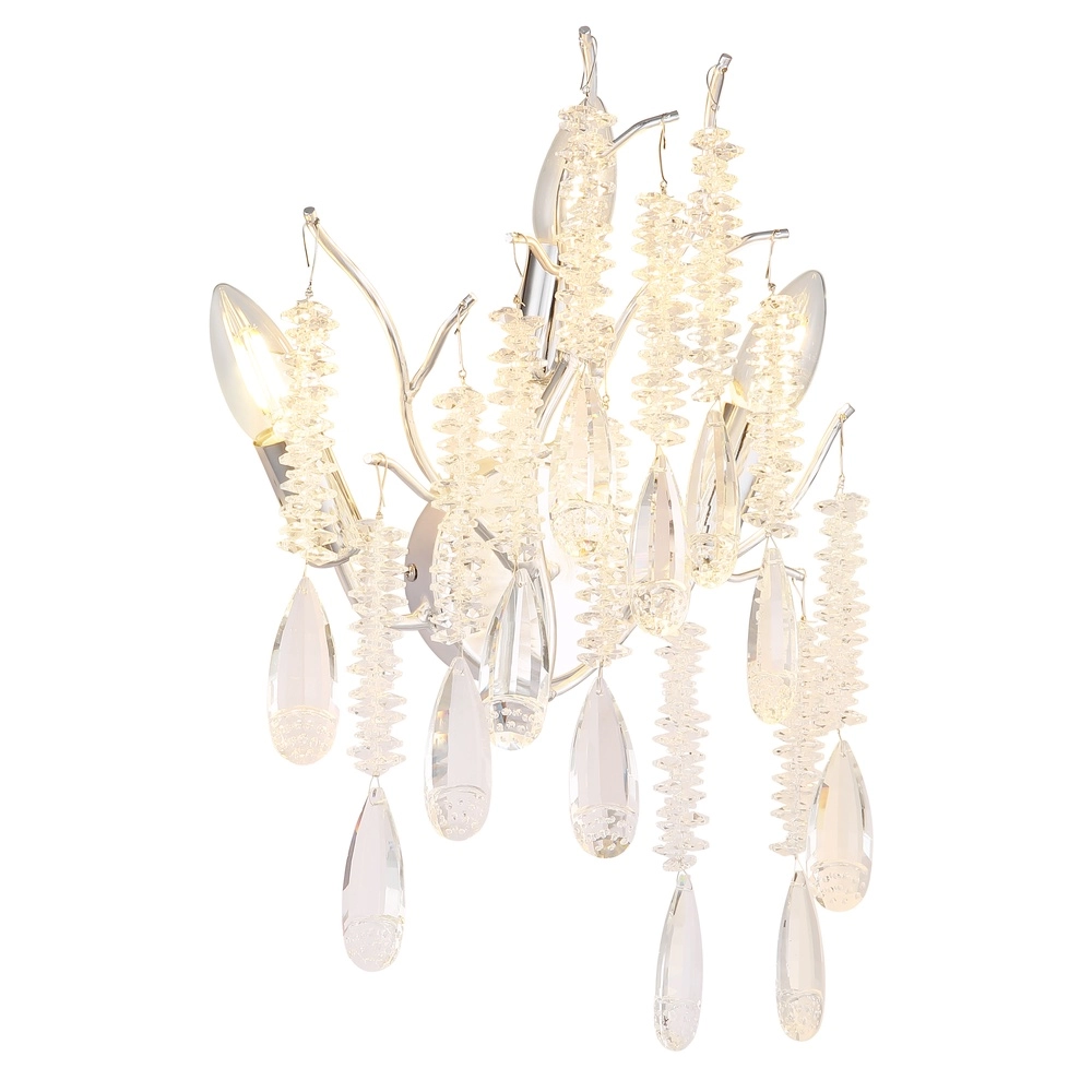 Wandlampe Kinga Silbergrau