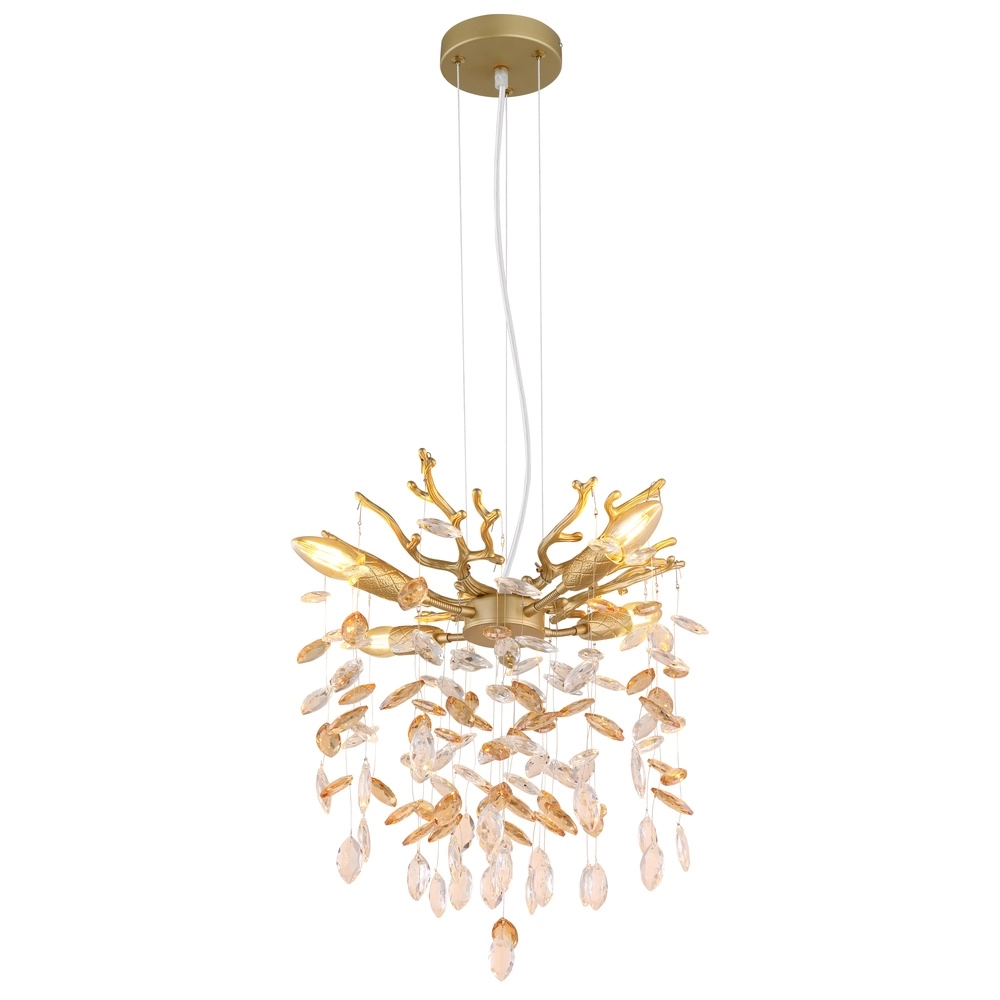 Pendellampe Queena gold Ø 40cm
