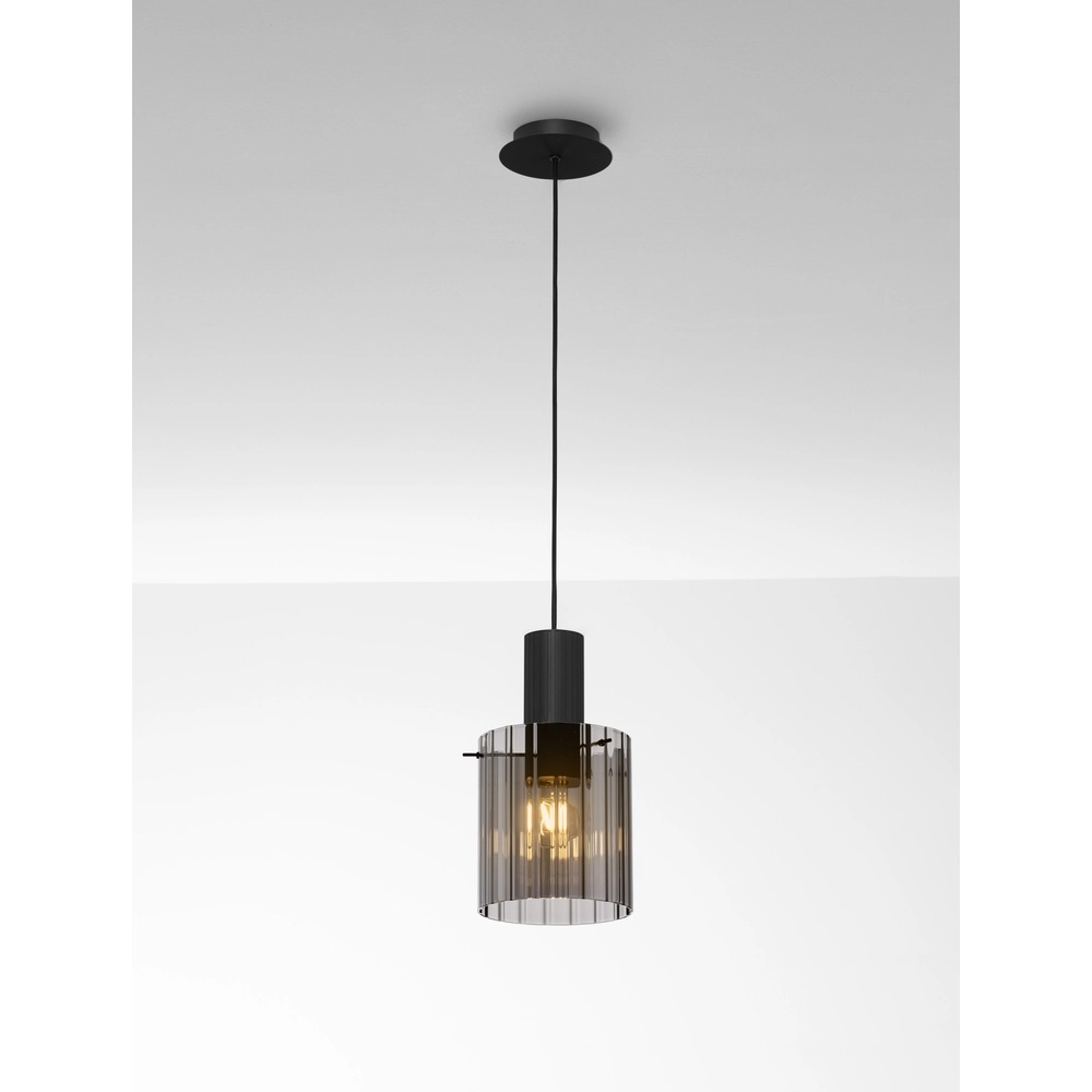 Design-Pendelleuchte Mirbi 1-flammig schwarz
