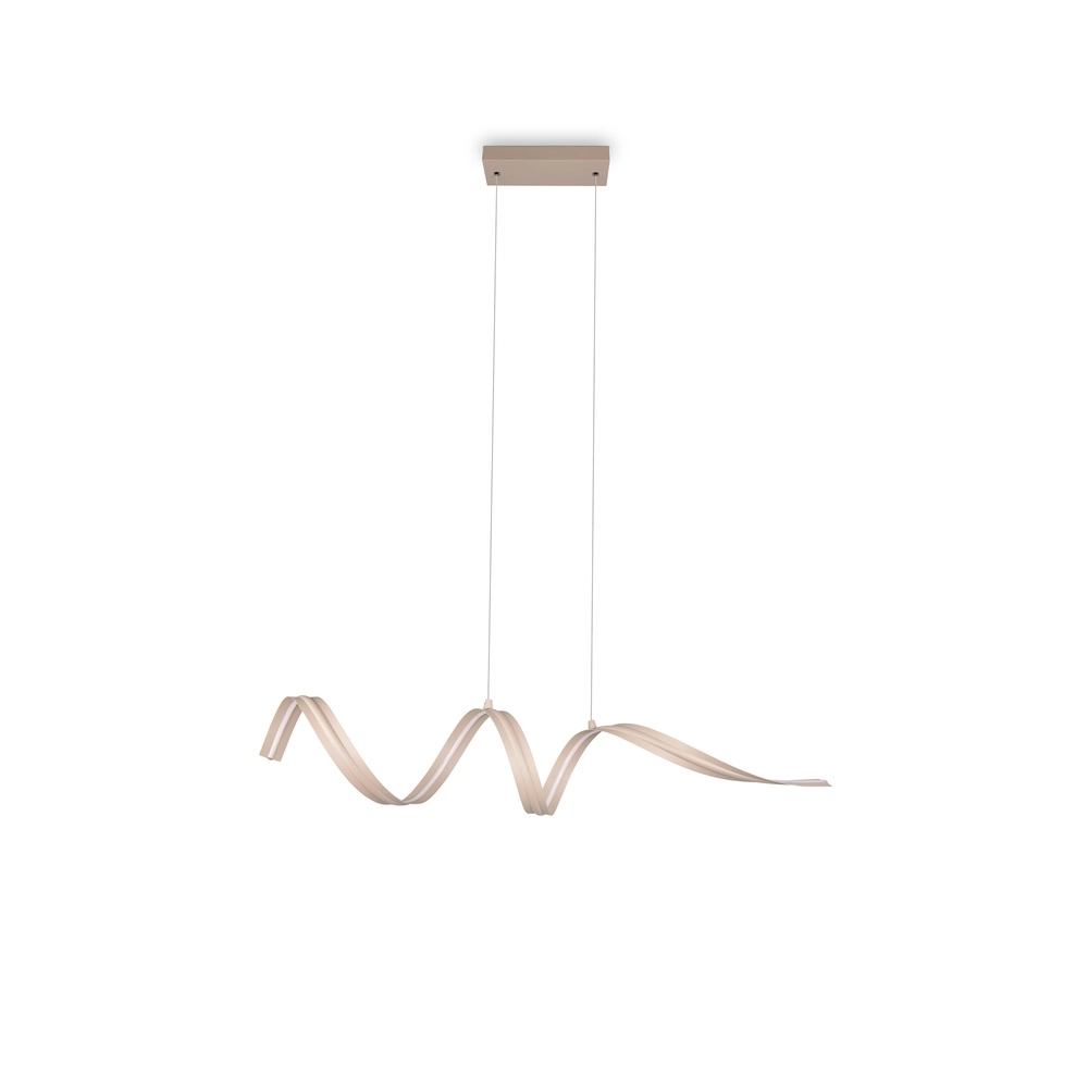 Moderne Pendellampe Tivor Sandbraun Trio 4017807706314