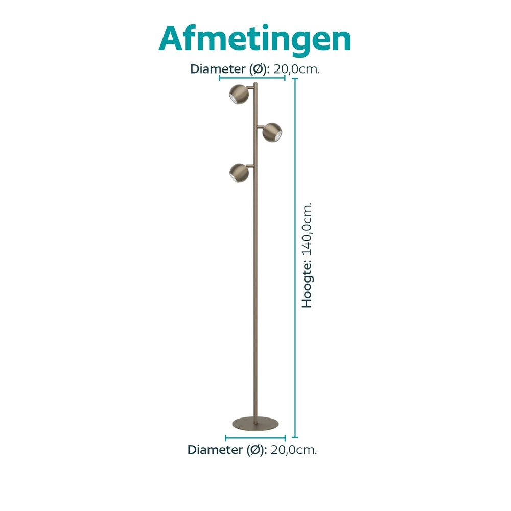 Design-Stehlampe Bimeda 1 Dark Bronze