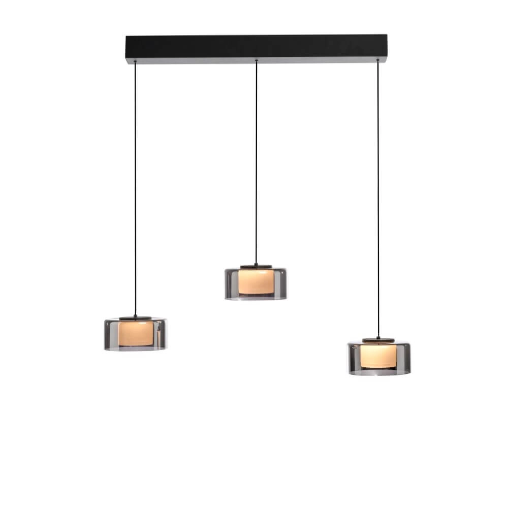 Hängelampe mit 3 Leuchten Rika Schwarz Paul Neuhaus 4012248383070