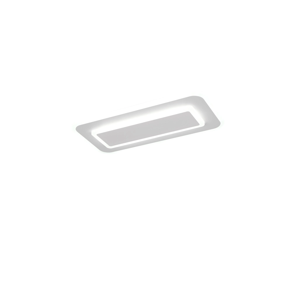 Moderne Deckenlampe Riva Weiß 40cm Trio 4017807682939