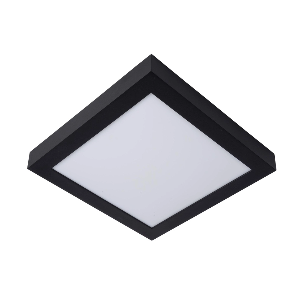 Deckenlicht Brice-Led 30 cm quadratisches IP44-Schwarz