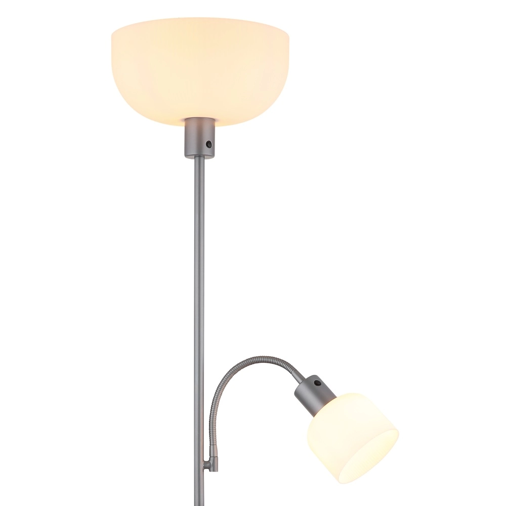 Stehlampe Hinton Silbergrau Globo 9007371531592