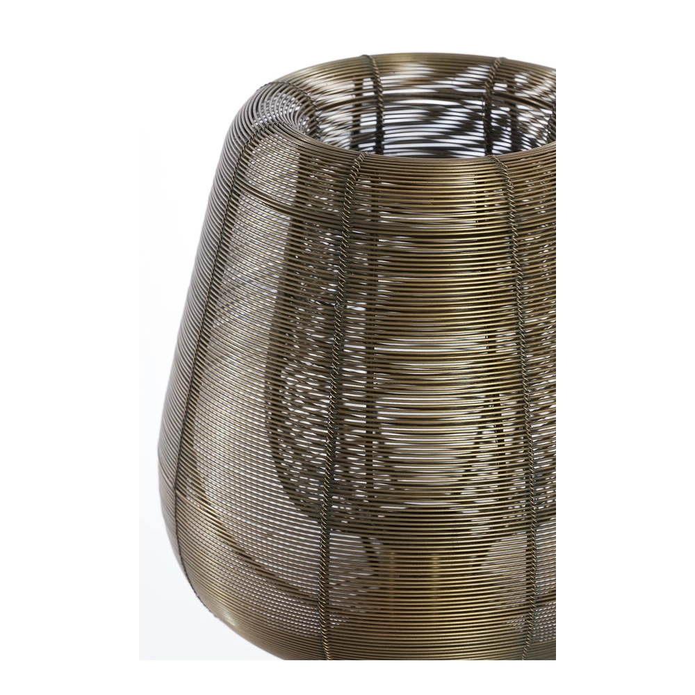 Tischlampe Aboso Kupferbronze Ø 24 cm Light & Living 8717807701581