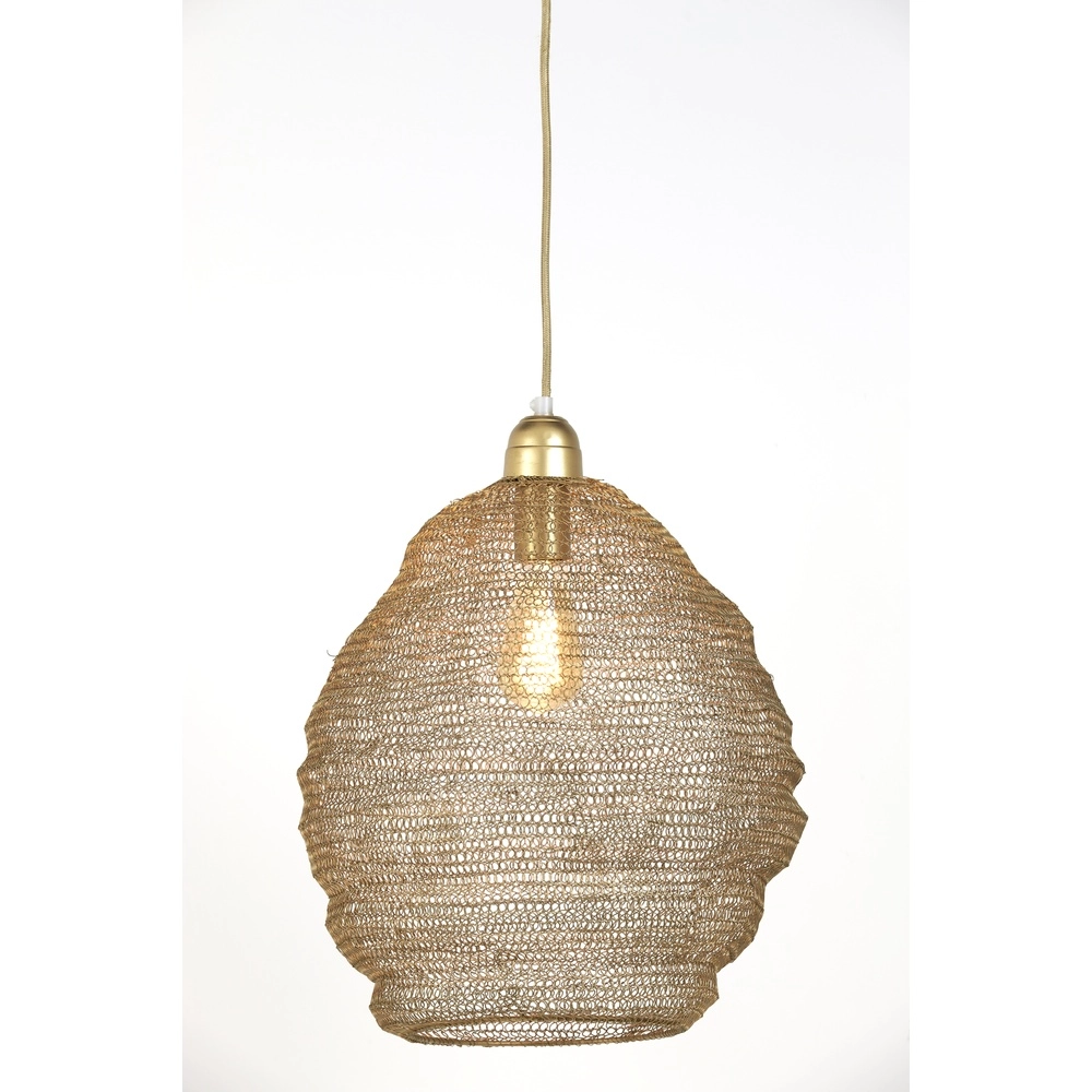 Netz-Pendellampe Nina Ø 38cm – antike Bronze Light & Living 8717807175344