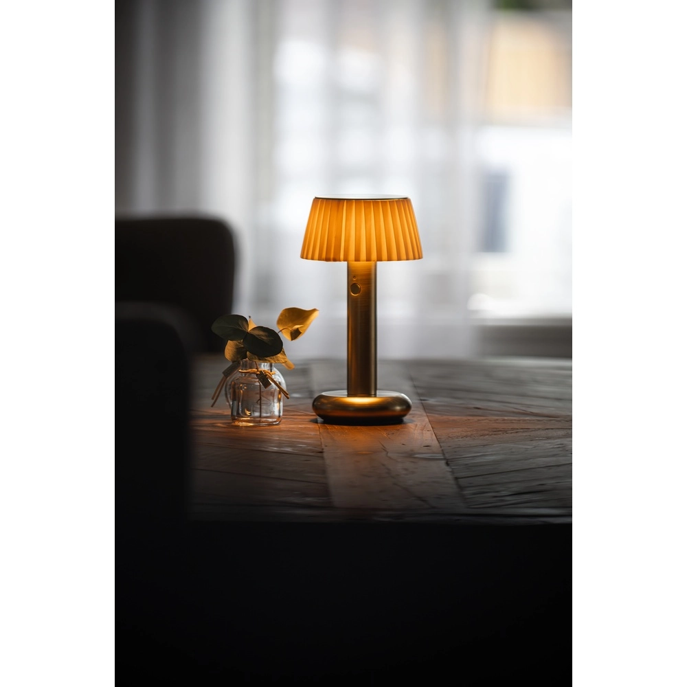 Goldene Tischlampe Grasse Wiederaufladbare Geräte KonstSmide 7318300030416