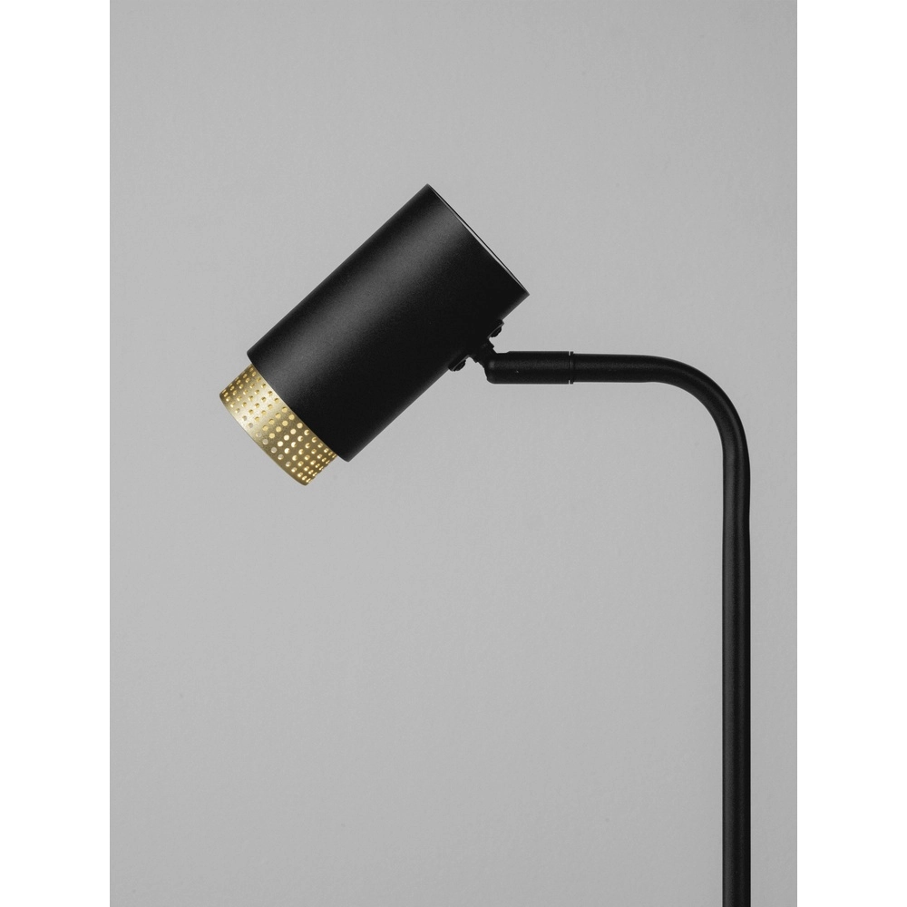 Schreibtischlampe Nessi schwarz mit gold Lyora 5212017475206
