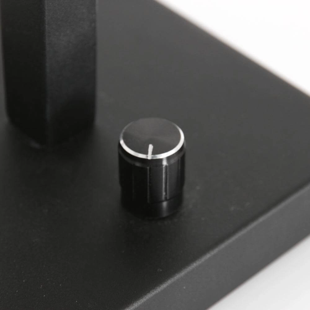 Wandleuchte Stang mit Dimmer schwarz und Strohkappe Steinhauer 8712746172096