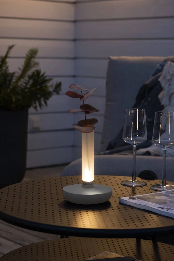 Wiederaufladbare Tischlampe Biarritz Weiß KonstSmide 7318308272535