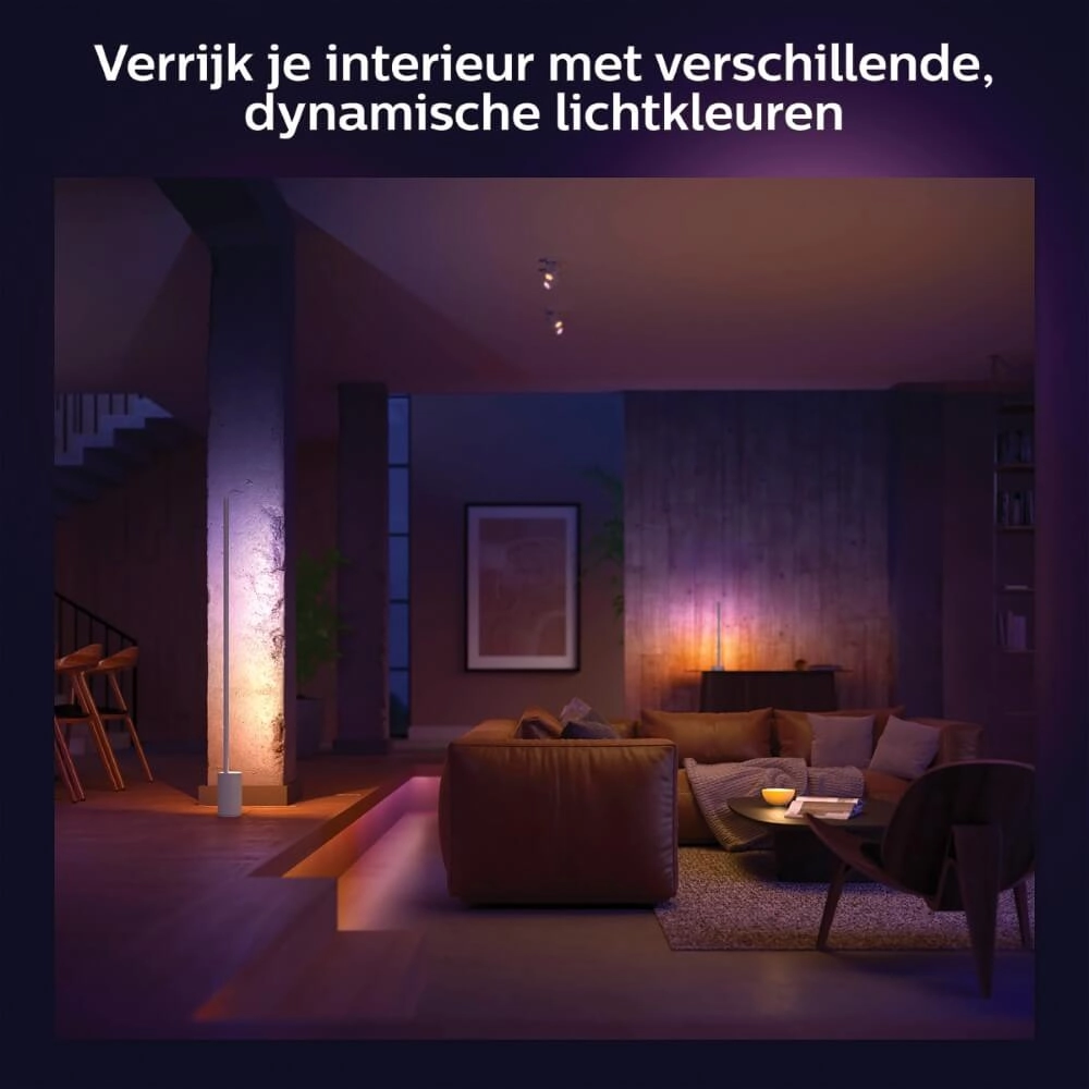 Tischlampe Hintergrundbeleuchtung Hue Gradient - 12W - White and Color 55cm weiß Philips 8718696176238