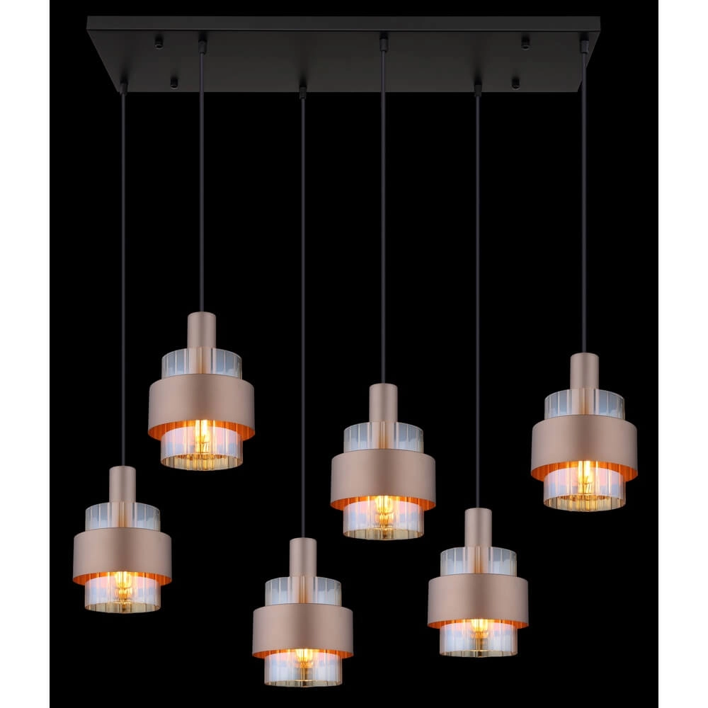Pendelleuchte Milley Bronze 6-flammig Globo 9007371471676