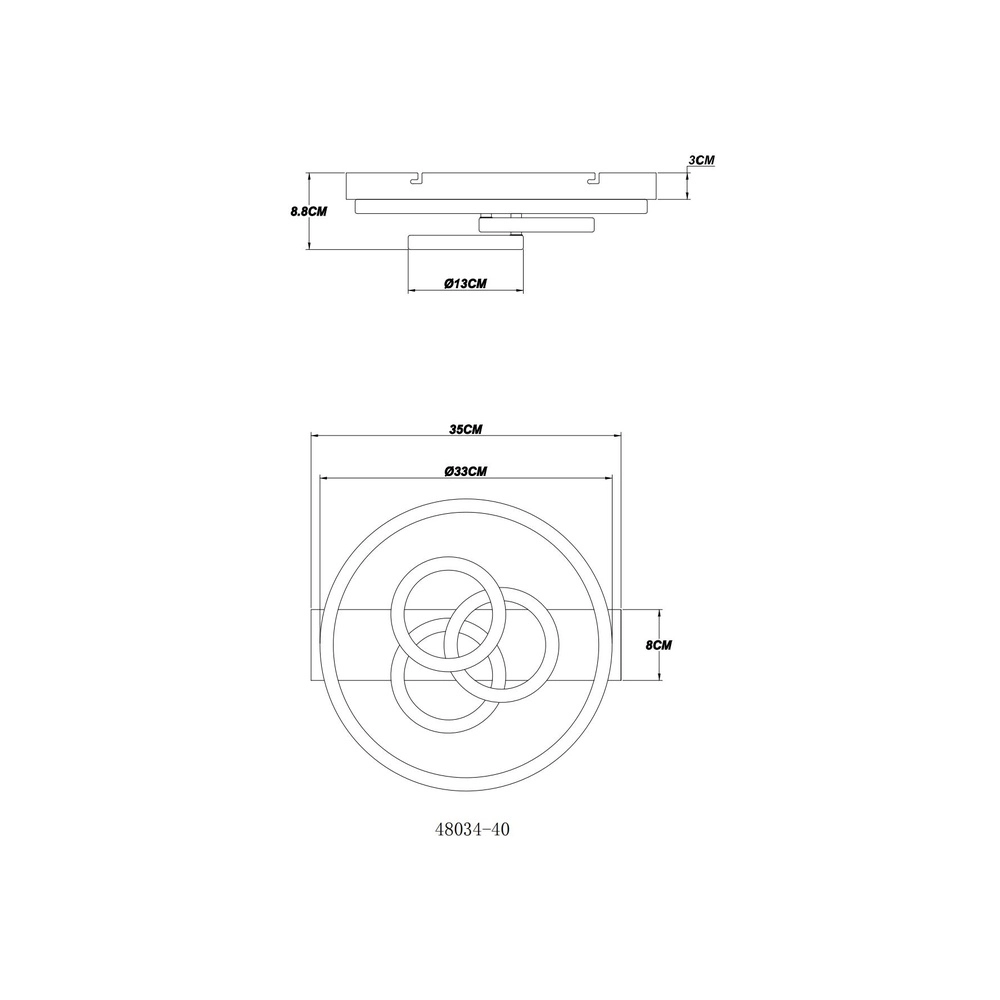 Schwarze Deckenlampe Darryl I Konstruktion Globo 9007371487295