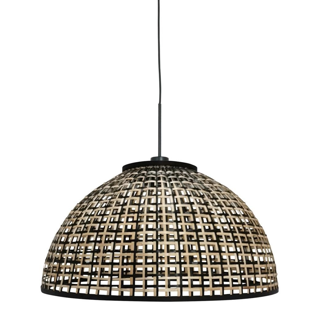 Pendellampe Nox Light mit Bambusschatten Ø60 cm