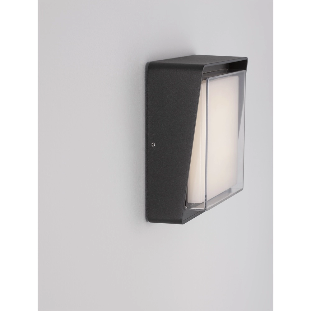 Quadratische Wandleuchte Cape anthrazit Lyora 5212017432704
