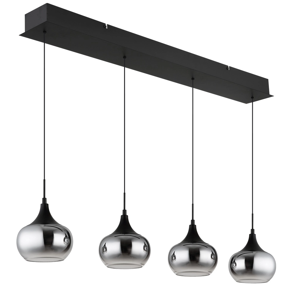 Design-Pendellampe Lui 4-Licht Schwarz Globo 9007371589609