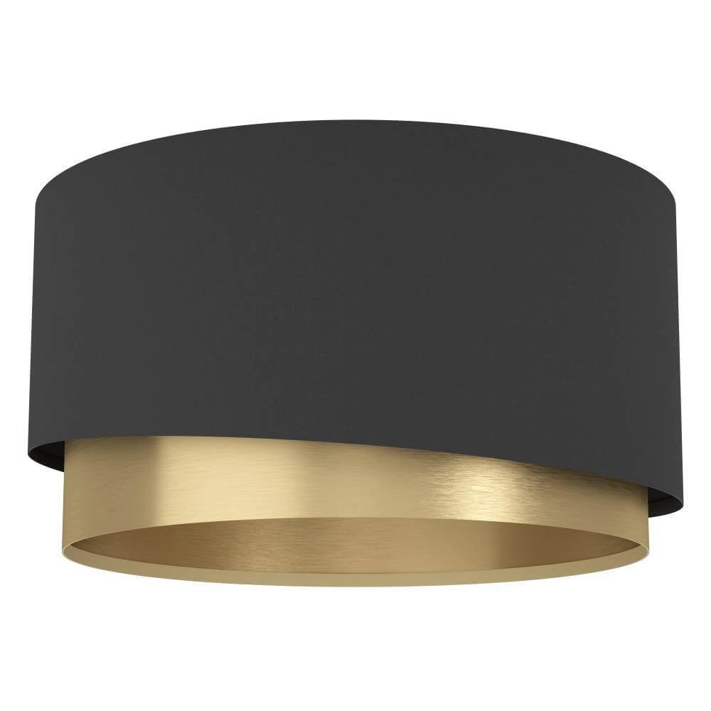 Deckenleuchte schwarz mit Gold Manderline Ø 45cm