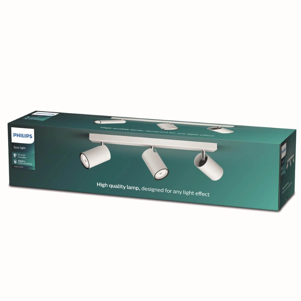Weißer Deckenstrahler Kosipo 3-flammig Philips 8719514435254