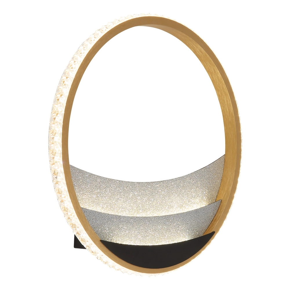 Einzigartige Deckenlampe Constance schwarz mit goldener Ø 29,5 cm Globo 9007371569847