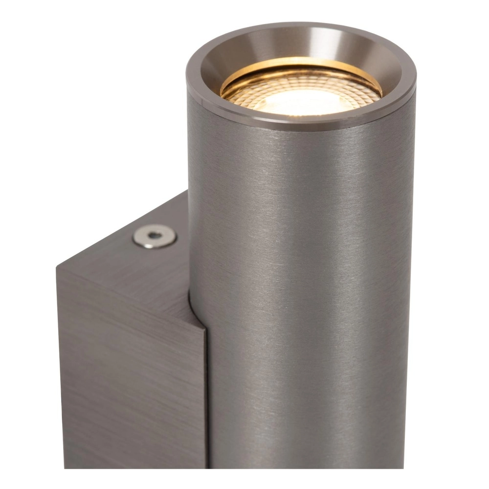 Hoch- und Abwärtslicht Dupla metallisch-grauer Mini GU10 Lucide 5411212094056