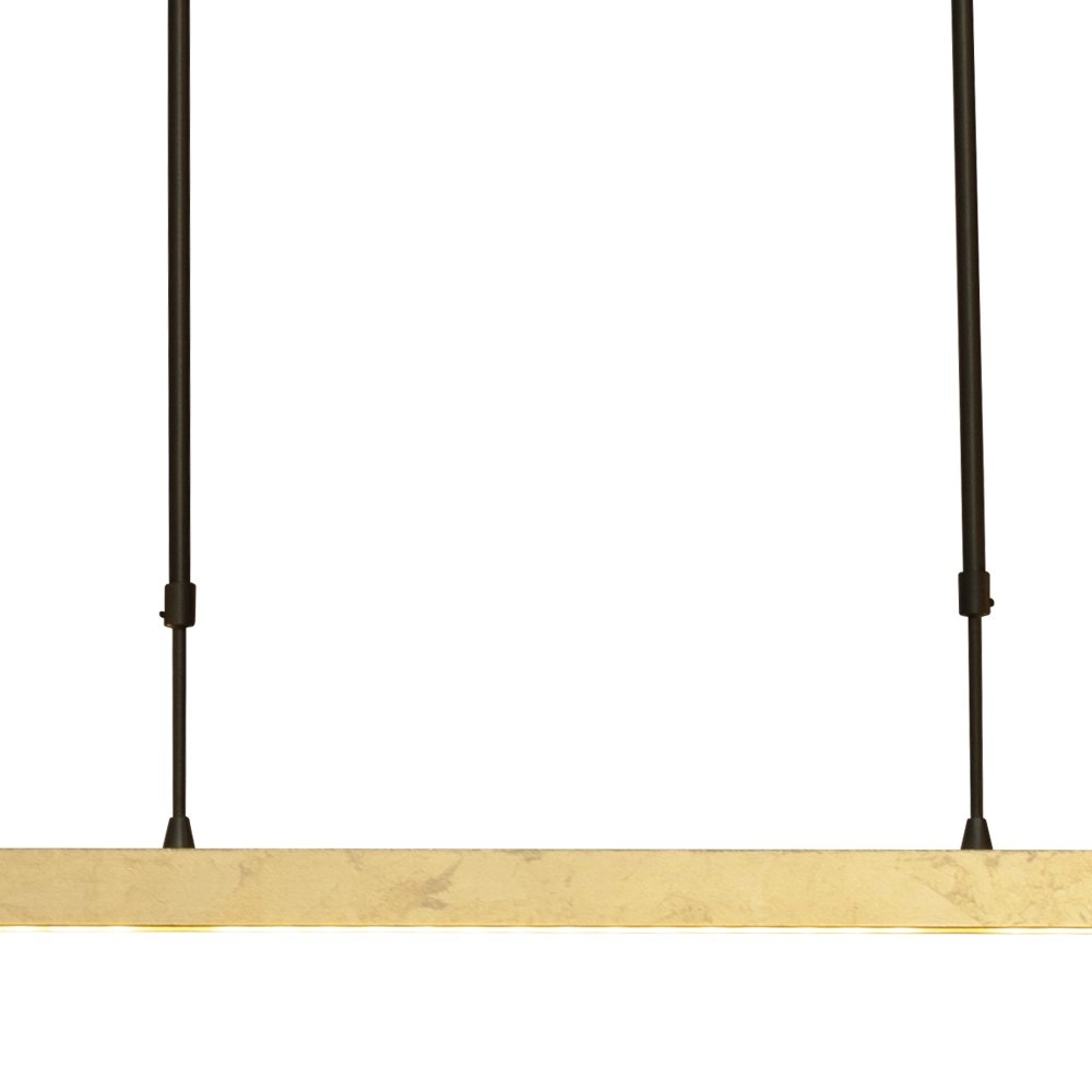 Schwarze Hängelampe Real 3 mit Gold 100cm Masterlight 8718121220468