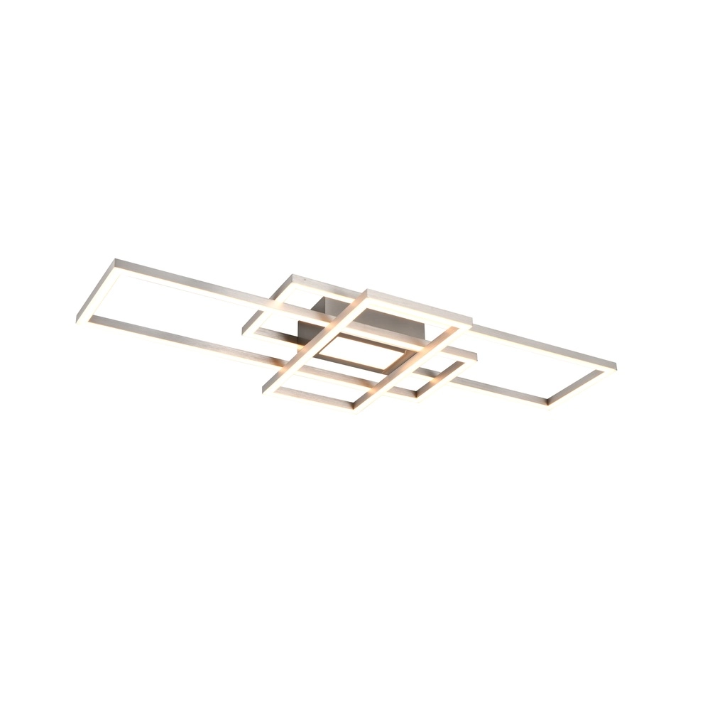 Moderne Deckenlampe Fresno Nickel