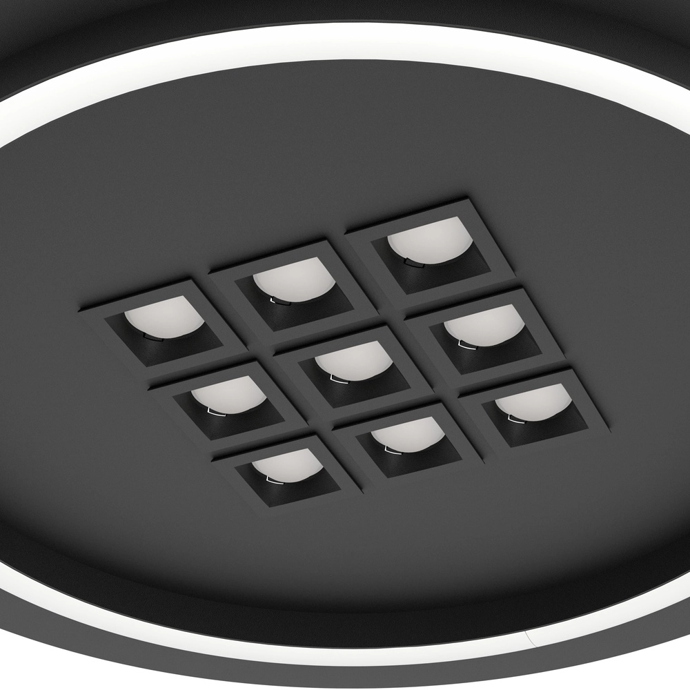 Moderne LED-Deckenbeleuchtung Balazote Ø 38cm – schwarz Eglo 9008606312702