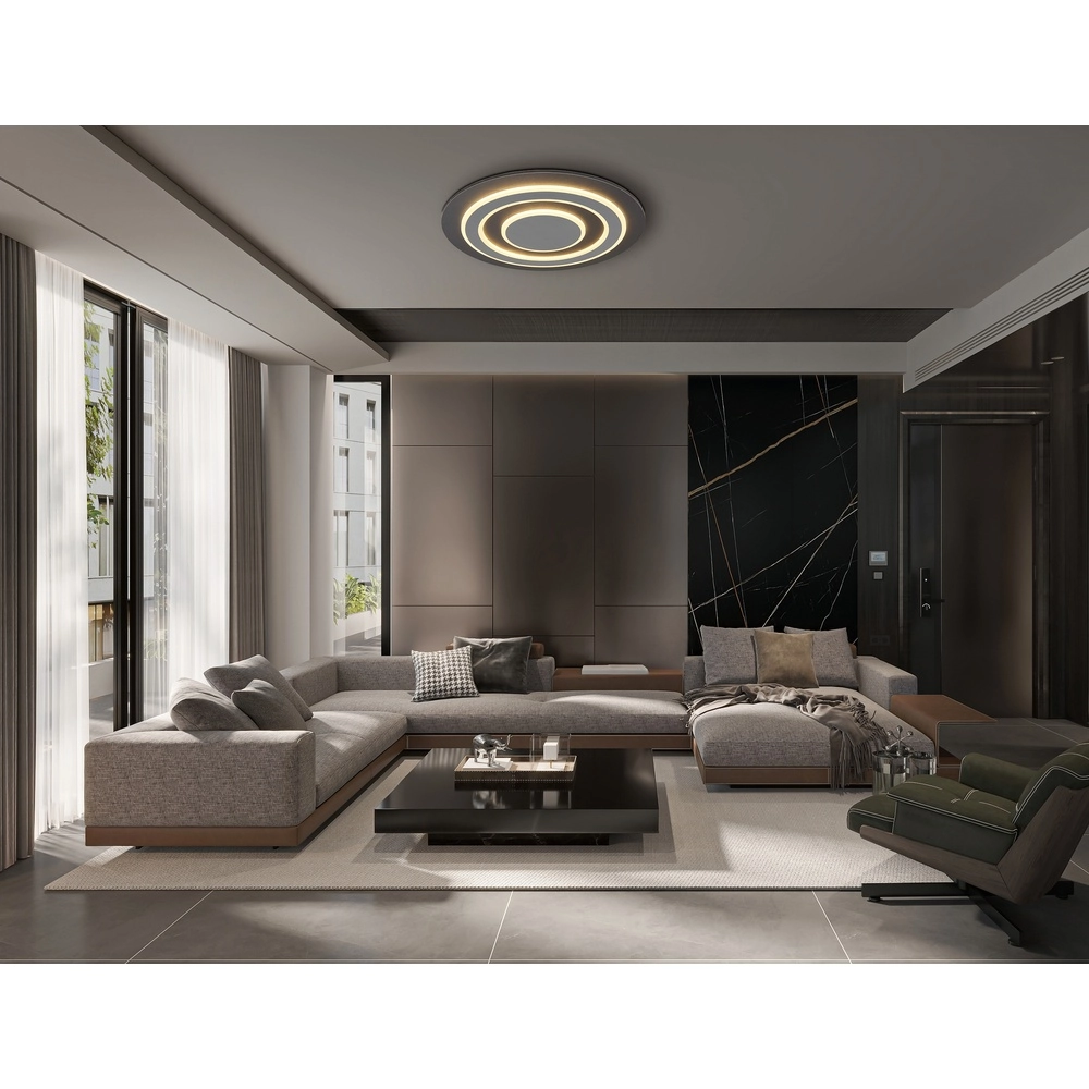 Design-Deckenlicht Jayden Ø48 cm Anthrazit Globo 9007371456048