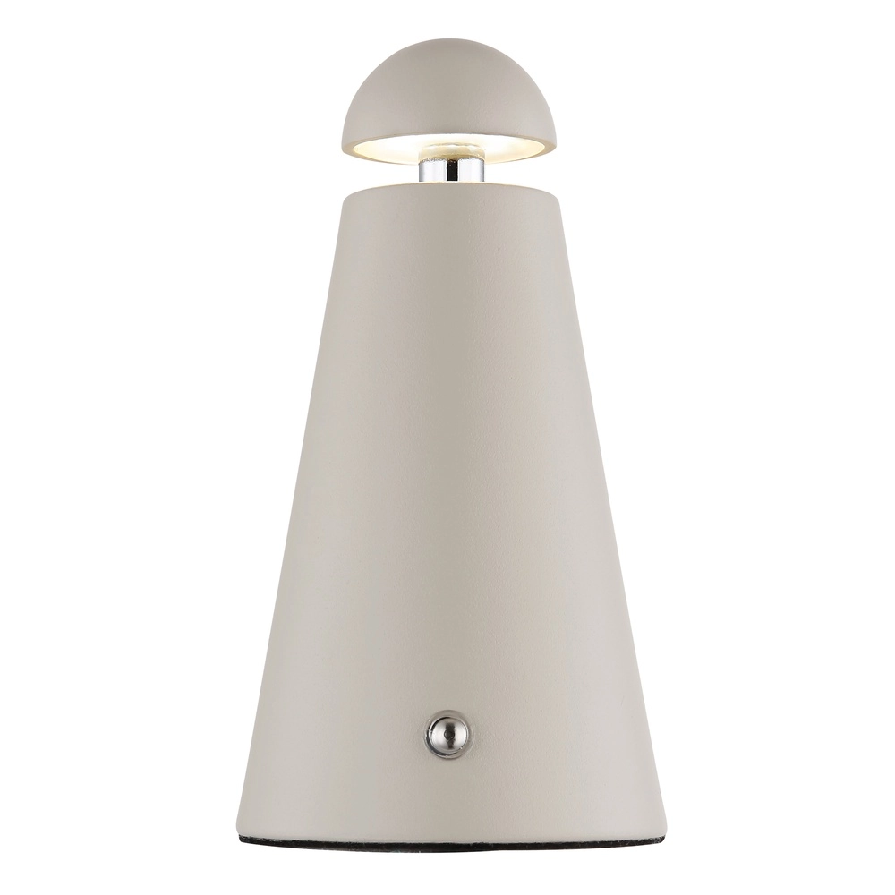 Moderne Tischleuchte Liva Sand Braun Wiederaufladbar Globo 9007371566914