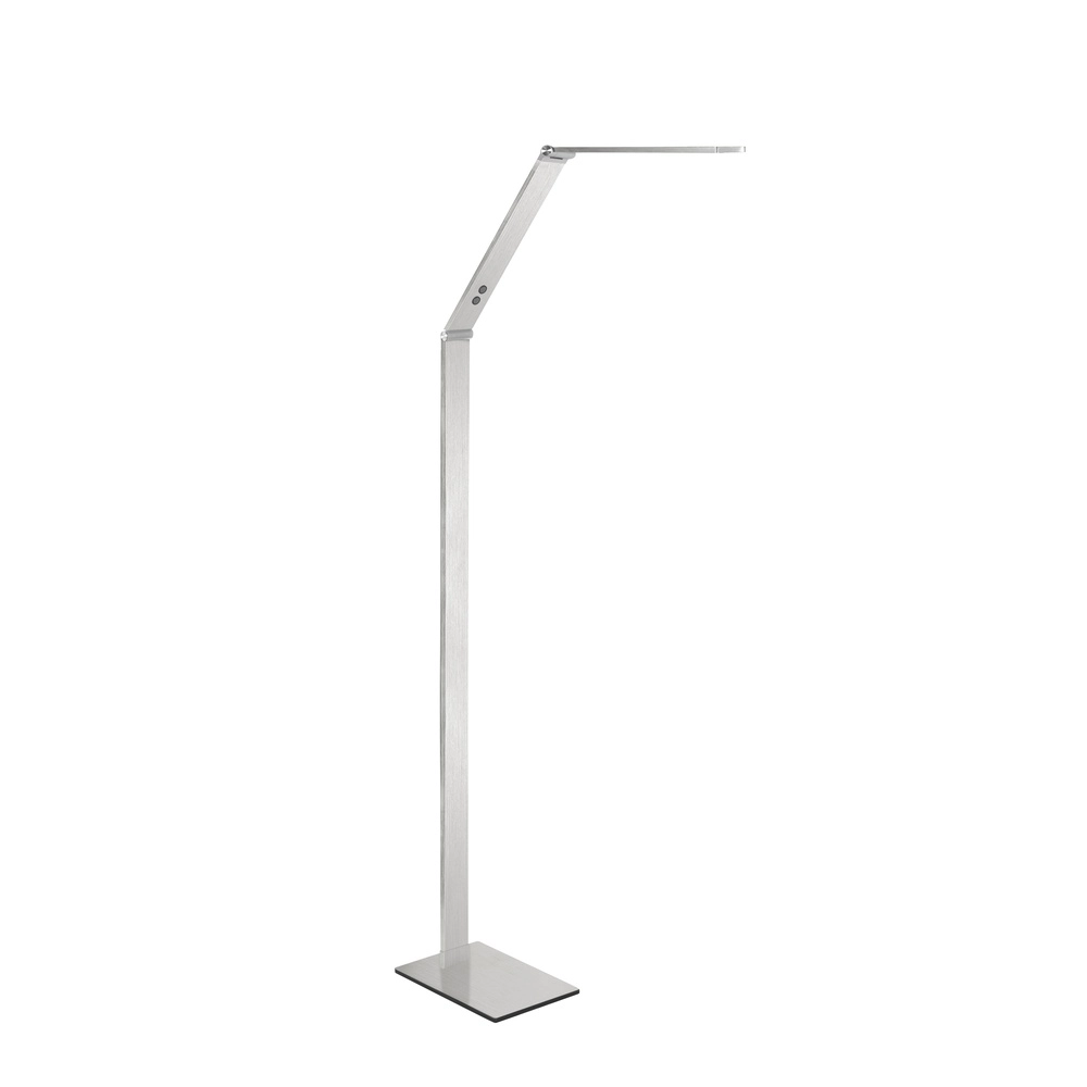 Design-Leseleuchte Optimus nickel 128cm