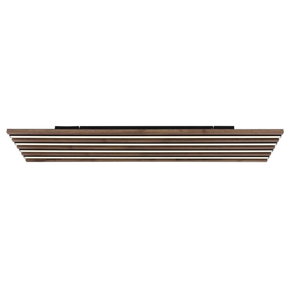 Deckenlampe Hayden schwarz mit Holz 120cm Globo 9007371516643