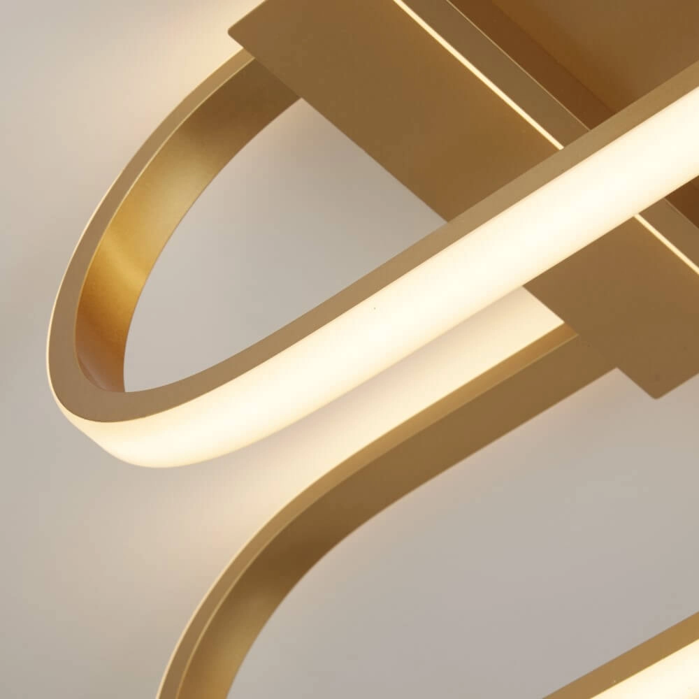Schlichte goldene Deckenlampe Clip Searchlight 5053423227412