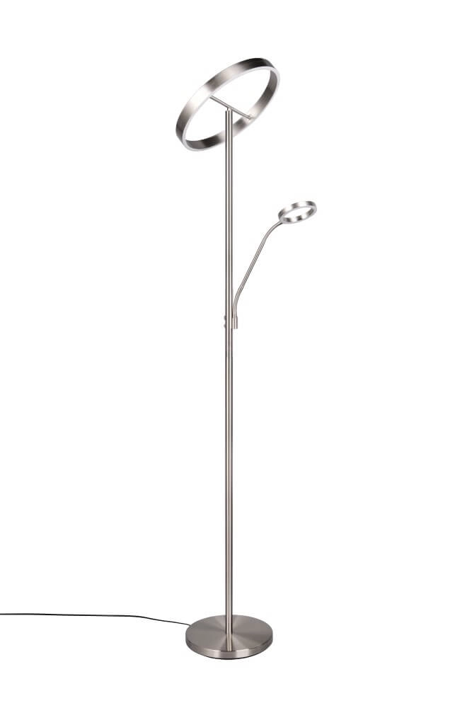 Design-Leselampe Willis Edelstahl – 180 cm Trio 4017807618129