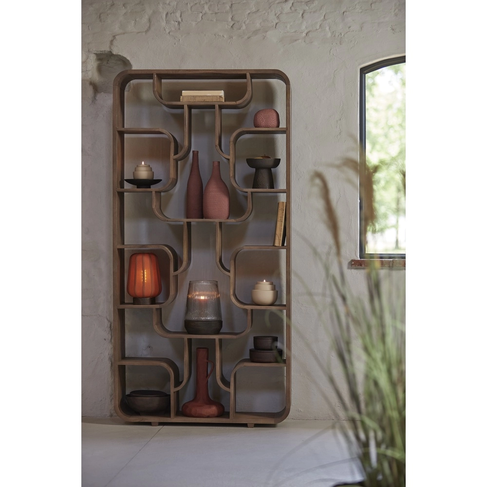 Nachttischlampe Bibury Ø 20cm – Terrakotta-Leinen Light & Living 8717807794224