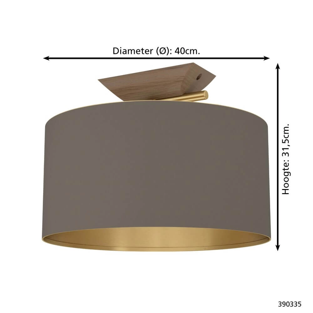 Design-Deckenleuchte Santandria Gold mit braunem Farbton Stars of Light 9008606274772