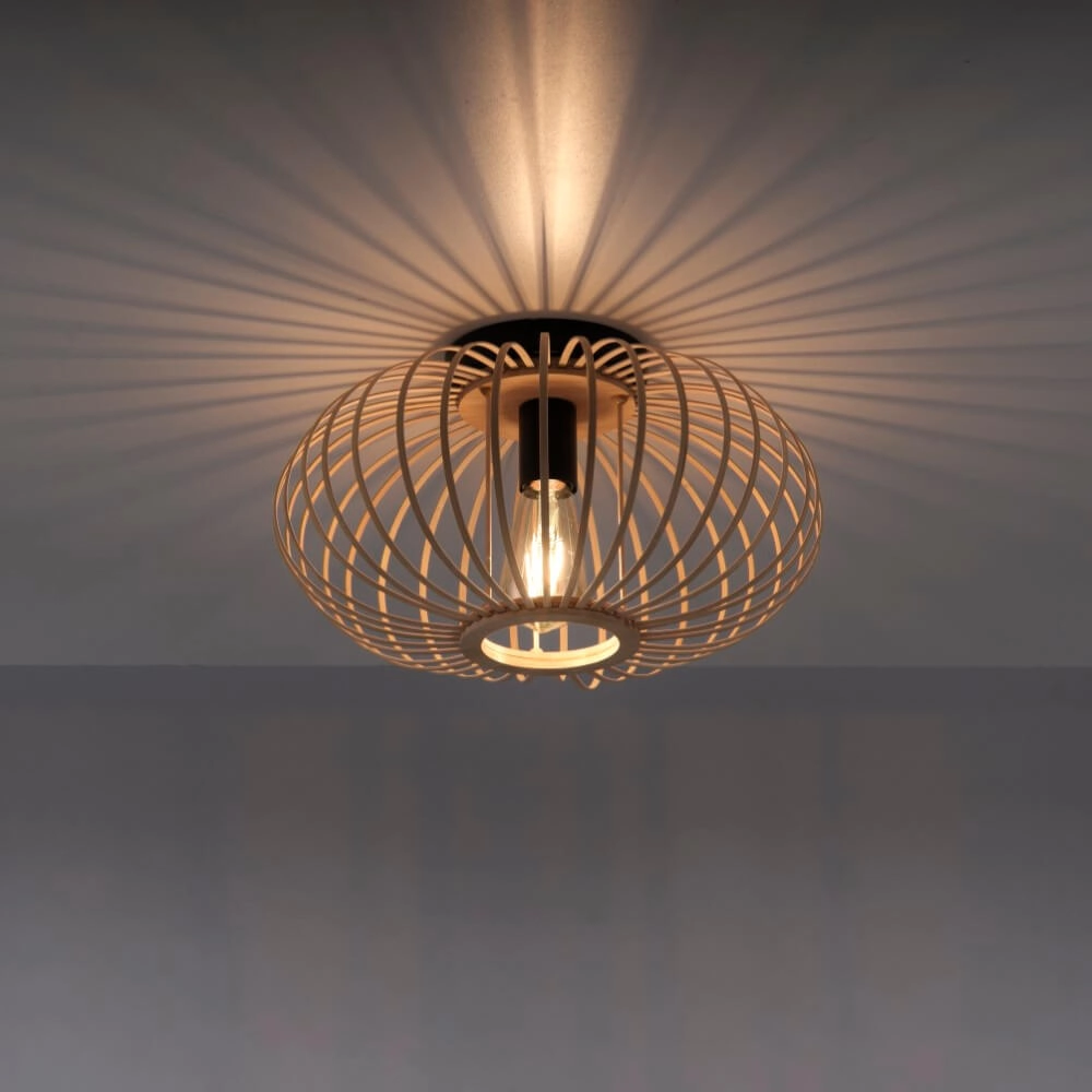 Lampe aus Holzdraht Racoon Ø 40cm Just Light 4043689984342