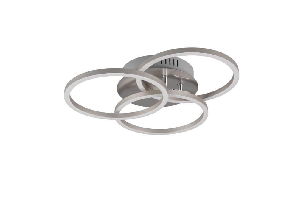 Deckenlampe Circle 3-Ring-Edelstahl