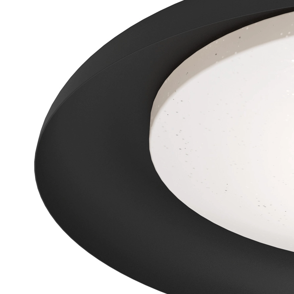 Schwarze Deckenlampe Penjamo Ø 46,5cm Eglo 9002759997038